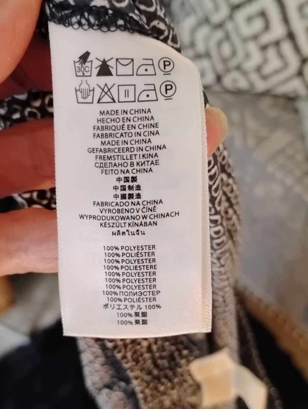 Michael Kors Black & White Printed Pull-On Pants